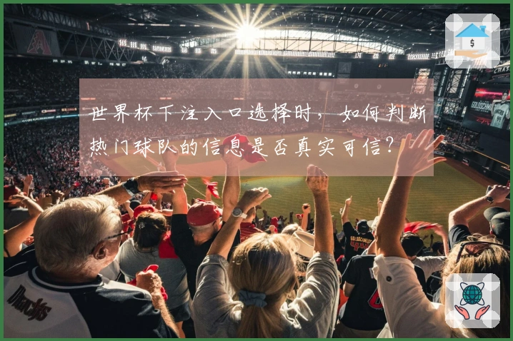 世界杯下注入口选择时，如何判断热门球队的信息是否真实可信？